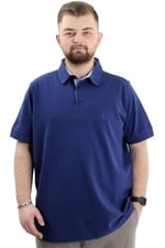 Mode XL Battal Beden Erkek Polo Yaka T-Shirt - Nakışlı Klasik Tasarım, Rahat ve Şık Plus Size Giyim,Geniş Beden Aralığı 20553