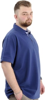 Mode XL Battal Beden Erkek Polo Yaka T-Shirt - Nakışlı Klasik Tasarım, Rahat ve Şık Plus Size Giyim,Geniş Beden Aralığı 20553