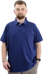 Mode XL Battal Beden Erkek Polo Yaka T-Shirt - Nakışlı Klasik Tasarım, Rahat ve Şık Plus Size Giyim,Geniş Beden Aralığı 20553