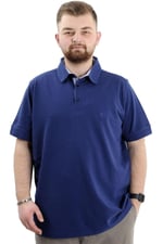 Mode XL Battal Beden Erkek Polo Yaka T-Shirt - Nakışlı Klasik Tasarım, Rahat ve Şık Plus Size Giyim,Geniş Beden Aralığı 20553