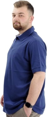 Mode XL Battal Beden Erkek Polo Yaka T-Shirt - Nakışlı Klasik Tasarım, Rahat ve Şık Plus Size Giyim,Geniş Beden Aralığı 20553