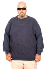 Mode XL Battal Beden Selanik Bis Yaka Sweat U25819