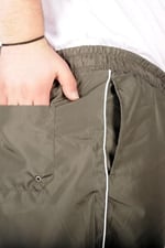 Mode XL Büyük Beden Deniz Şortu White Line 21451 Haki