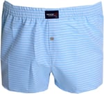 Mode XL Büyük Beden Erkek Boxer Desenli Poplin 6348 Buz Mavi