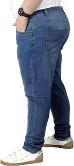 Mode XL Büyük Beden Erkek Pantolon Kot 21920 Mavi