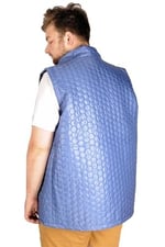 Mode XL Büyük Beden Erkek Yelek Basic Hexagon 21601 İndigo