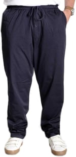Mode XL Büyük Beden Pantolon Keten Jogger Milano 21913 Lacivert