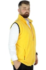Mode XL Erkek Polar Yelek Dik Yaka Fermuarlı 22549