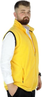 Mode XL Erkek Polar Yelek Dik Yaka Fermuarlı 22549
