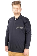 Mode XL Erkek Sweat Polo Recycle Selanik Affiliation B20418 Lacivert