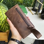 Modica® Mannu - Elite Serie El Bantlı Hakiki Deri Uzun Cüzdan