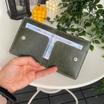 Modica Sazara – Hakiki Deri Süper İnce Minimalist Cüzdan, Modern Tasarım, Gündelik Kullanım, Slim Kartlık