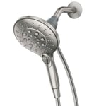 Moen 26112SRN Engage Magnetix Altı İşlevli 15,5 cm Manyetik Yerleştirme Sistemli Elde Tutulan Duş Başlığı, Nokta Dirençli Fırçalanmış Nikel