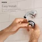 Moen 26112SRN Engage Magnetix Altı İşlevli 15,5 cm Manyetik Yerleştirme Sistemli Elde Tutulan Duş Başlığı, Nokta Dirençli Fırçalanmış Nikel