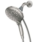 Moen 26112SRN Engage Magnetix Altı İşlevli 15,5 cm Manyetik Yerleştirme Sistemli Elde Tutulan Duş Başlığı, Nokta Dirençli Fırçalanmış Nikel