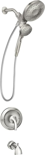 Moen 82304SRN Engage Magnetix Çok İşlevli El Duşu ve Yağmur Duşu Kombo, Spot Dirençli Fırçalanmış Nikel