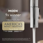 Moen Adler Chrome 3,5 inç 4 fonksiyonlu duş başlığı, çeşitli yüksek basınç seçenekleri, basınç artırıcı duş başlığı, 23026