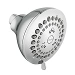 Moen Adler Chrome 3,5 inç 4 fonksiyonlu duş başlığı, çeşitli yüksek basınç seçenekleri, basınç artırıcı duş başlığı, 23026