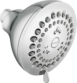 Moen Adler Chrome 3,5 inç 4 fonksiyonlu duş başlığı, çeşitli yüksek basınç seçenekleri, basınç artırıcı duş başlığı, 23026