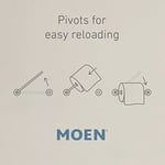 Moen DN4408BN Vale Çift Direkli Döner Tuvalet Kağıdı Tutacağı, Fırçalanmış Nikel