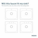 Moen Essie Mat Siyah Tek Kolu Yüksek Ark Pulldown Mutfak Bataryası, 87814BL