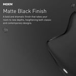 Moen Gibson Mat Siyah Posi-Sıcaklık Basınç Dengeleyici Çevre Dostu Modern Duş Süsü, Valf Gerekli, T2902EPBL