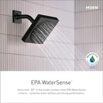 Moen Gibson Mat Siyah Posi-Sıcaklık Basınç Dengeleyici Çevre Dostu Modern Duş Süsü, Valf Gerekli, T2902EPBL