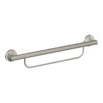 Moen LR2350DBN Evde Bakım Banyo Güvenliği 24 İnç Havlu Çubuklu Tutunma Çubuğu, Fırçalanmış Nikel