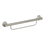 Moen LR2350DBN Evde Bakım Banyo Güvenliği 24 İnç Havlu Çubuklu Tutunma Çubuğu, Fırçalanmış Nikel