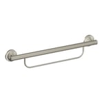 Moen LR2350DBN Evde Bakım Banyo Güvenliği 24 İnç Havlu Çubuklu Tutunma Çubuğu, Fırçalanmış Nikel