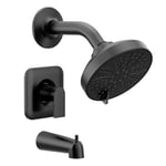 Moen T2473EPBL Genta Posi-Temp Basınç Dengeleyici Eco-Performance Modern Küvet ve Duş Perdesi, Vanasız Mat Siyah