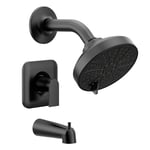Moen T2473EPBL Genta Posi-Temp Basınç Dengeleyici Eco-Performance Modern Küvet ve Duş Perdesi, Vanasız Mat Siyah