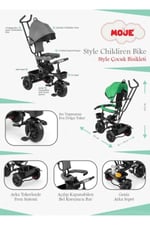 Moje Style Yeşil Bebek Bisikleti