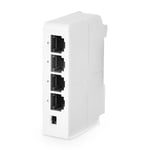 MokerLink 4 Port PoE Uzatıcı, IEEE 802.3 af/at PoE Tekrarlayıcı, 100 Mbit/s, 1 PoE Girişi, 3 PoE Çıkış, Duvar ve DIN Ray Montajı için POE Geçiş Anahtarı
