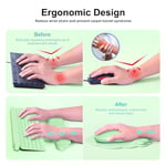MOKURU Bilek Dayanımlı Bulut Mouse Pad, Bulut Klavye Bilek Dayanağı, Bilgisayar Klavyesi için Bilek Dayanağı, Bulut Mouse Pad Bilek Desteği, Ergonomik Bulut Klavye Fare Bilek Desteği (Yeşil1)