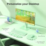 MOKURU Bilek Dayanımlı Bulut Mouse Pad, Bulut Klavye Bilek Dayanağı, Bilgisayar Klavyesi için Bilek Dayanağı, Bulut Mouse Pad Bilek Desteği, Ergonomik Bulut Klavye Fare Bilek Desteği (Yeşil1)