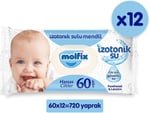 Molfix Izotonik Sulu Islak Mendil Hassas Ciltler 720 Adet
