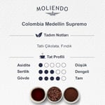 Moliendo Finest Coffee Colombia Medellin Supremo Pratik Filtre Kahve 10x10 g