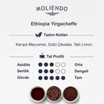 Moliendo Finest Coffee Ethiopia Yirgacheffe Yöresel Kahve (Çekirdek) 250 g