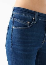 Molly Casual Zımparalı Koyu Mavi Jean Pantolon 1013683047