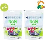 mom Organik Lolipop (ÇİLEK, KARPUZ, YABAN MERSİNİ VE C VİTAMİNİ) - 2 Paket