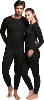 Mom's Lab Active Yetişkin Termal Içlik Set Siyah