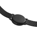 Mondaine - Essence - Herrenuhr 41mm - Bahnhofsuhr in Schwarz schwarzem Armband aus recycelten Rohstoffen - 30m Wasserdicht nachhaltig - Mehrere Varianten - Hergestellt in der Schweiz