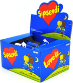 Mondelez International Love Is (Sipsevdi) Sakız, Çilek ve Muz Aromalı Şeker Sakızı 1 Paket 100 Adet