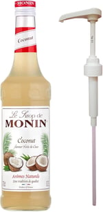 Monin Hindistan Cevizi Şurubu (700ml) + Şurup Pompası