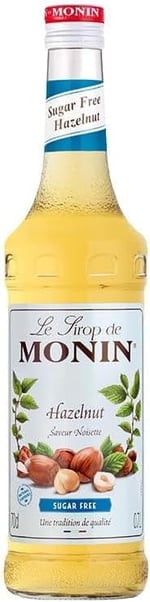 Monin Sugar Free Hazelnut 700 Ml Glass Kahve & Kokteyl Şurubu