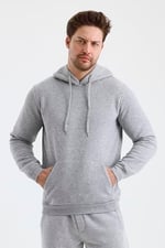 Monox Erkek Kapşonlu 3 İplik Sweatshirt