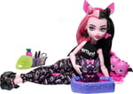 Monster High Bebek ve Pijama Partisi Aksesuarları, Draculaura Doll Pet Yarasa Sayısı Muhteşem, Creepover Partisi, HKY66