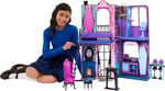 Monster High Buh-tique Hotel oyuncak bebek evi, katlanabilir oyun seti, her odada korkutucu sürprizler ve mobilya ve aksesuarlar dahil 13'ten fazla oyun parçası, JBF16