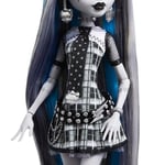 Monster High Reel Drama Bebek, Frankie Stein Siyah Beyaz, Bebek Boyutu ve Yaşam Boyu Posterlerle Koleksiyonluk Reprodüksiyon, Korku Flick Teması - Seçenekler: Frankie Stein, Clawdeen Kurt